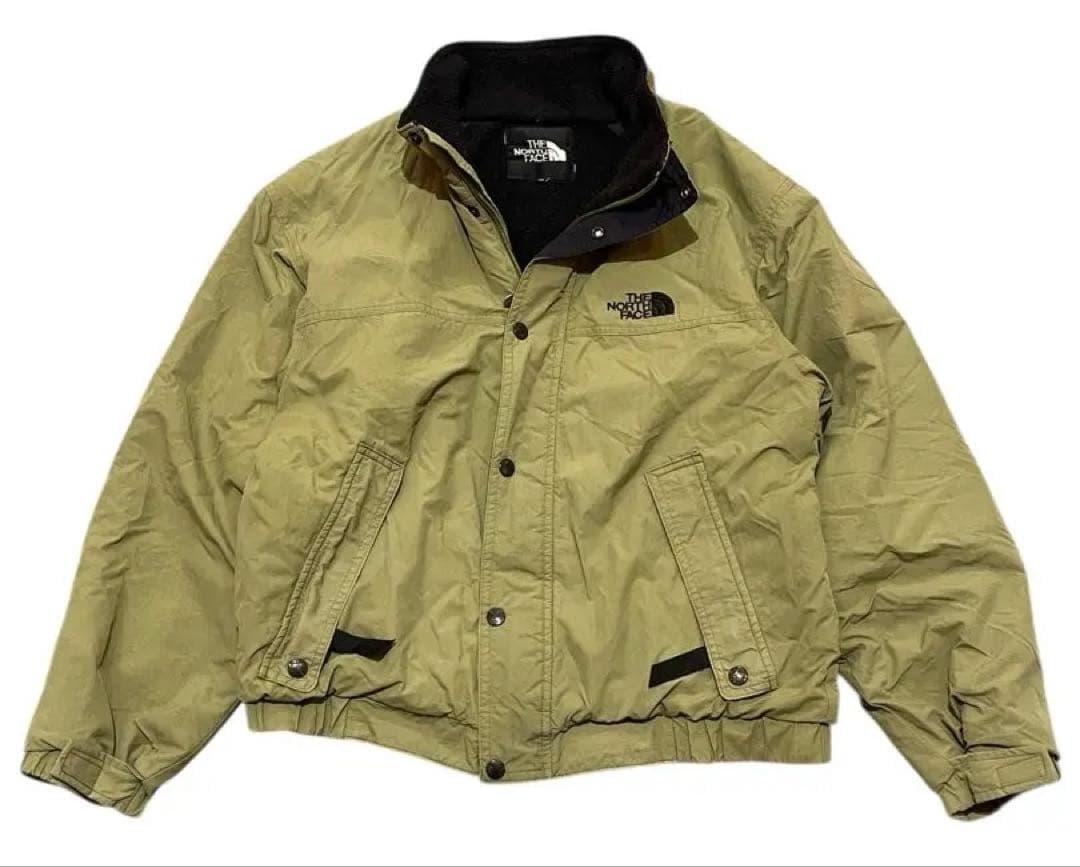i*e様 90s 日本製　ノースフェイス　ナイロンジャケット　ブルゾン　内側フリ THE NORTH FACE - 90s ノースフェイス フリース ナイロン 切替