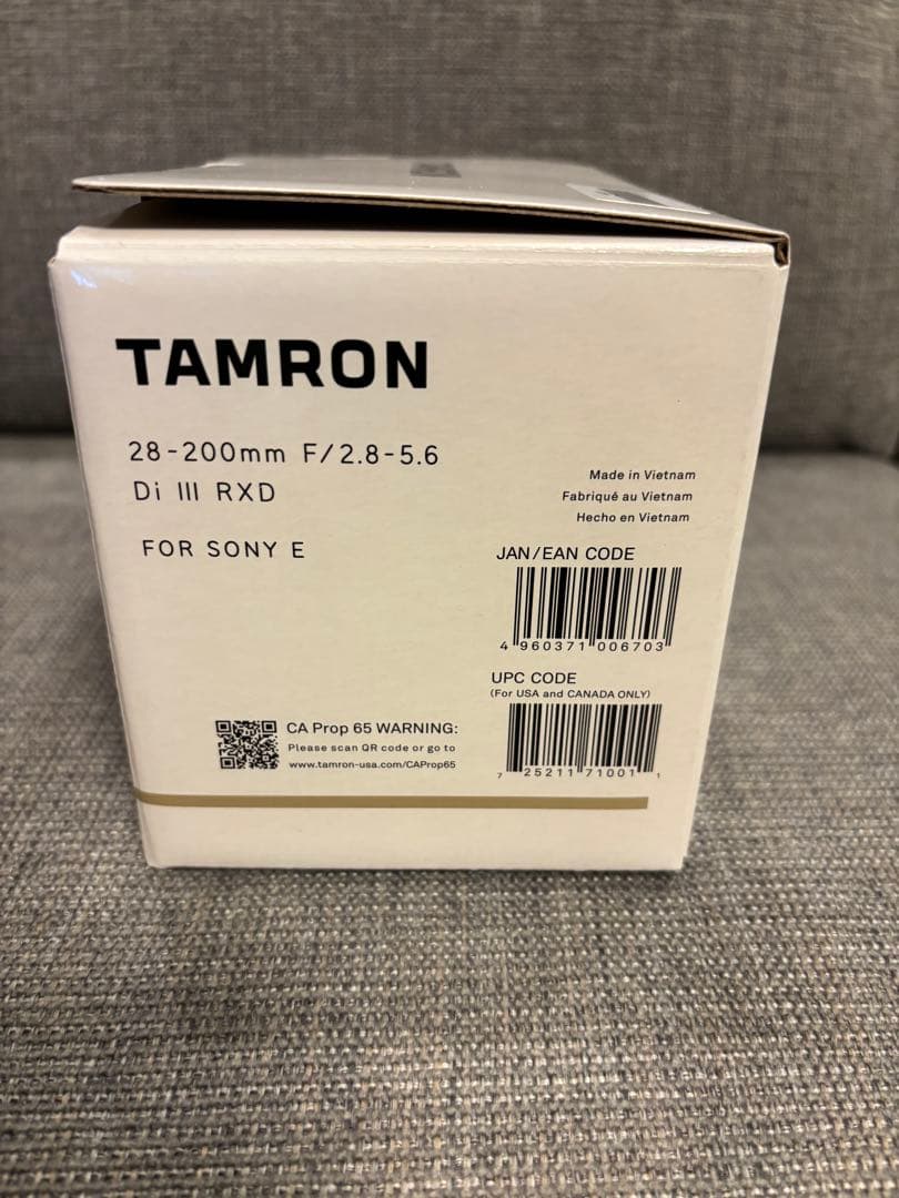 【新品】タムロン 28-200mm F2.8-5.6 ソニーE α7対応