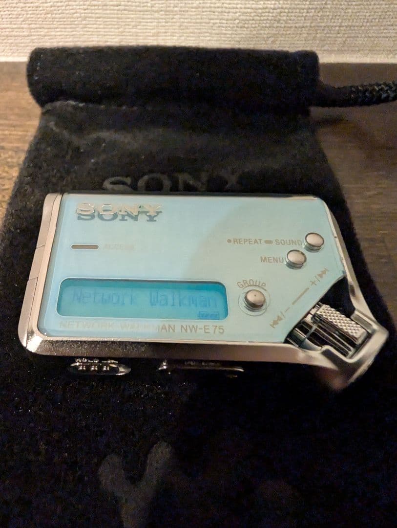 美品 付属品付 SONY ネットワーク ウォークマン NW-E75 ブルー