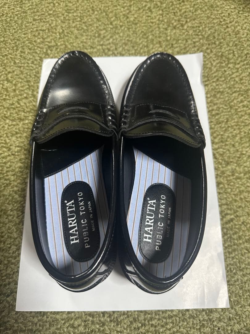 HARUTA×PUBLIC TOKYO トラックソールローファー ブラック 1 - メルカリ