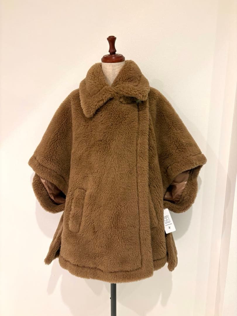 タグ付き新品】アルパカウールケープコート MaxMaraテディ風 - メルカリ