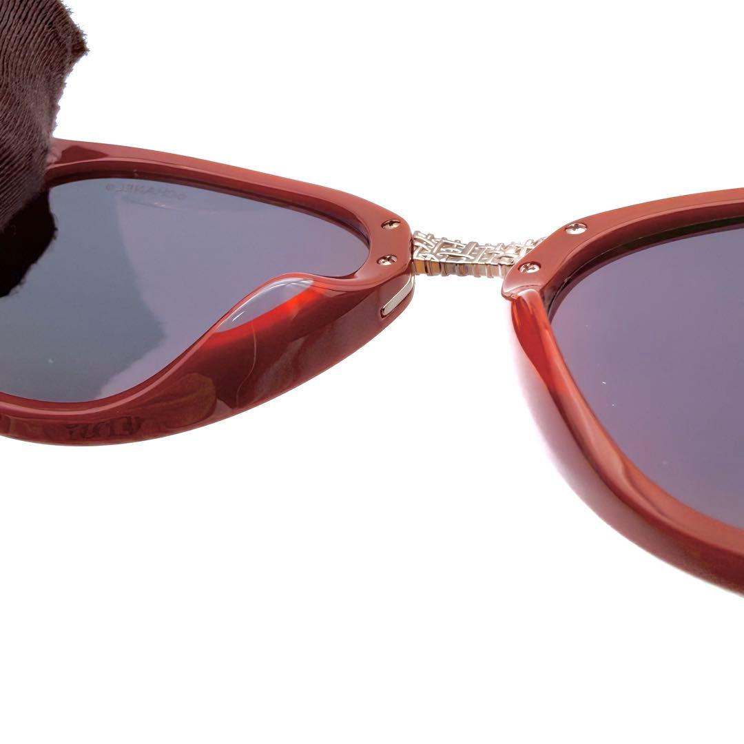 極美品】CHANEL シャネル ココマーク ボストン サングラス ミラー