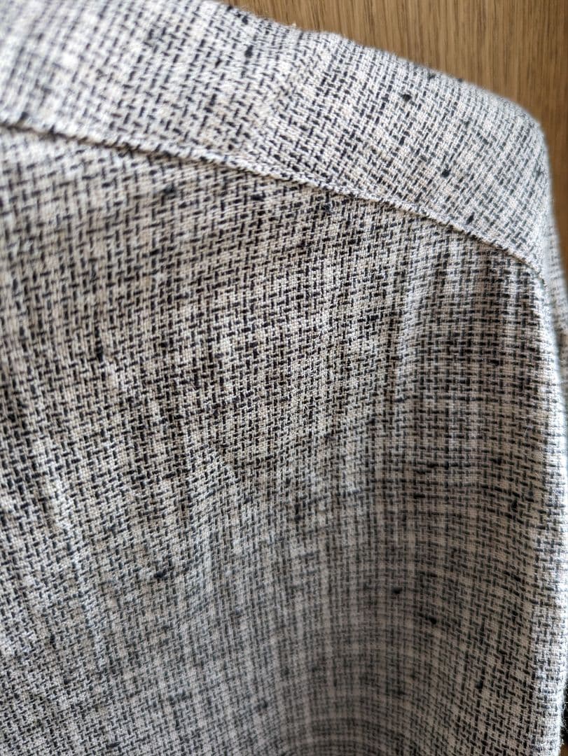 2025年 evam evaコットンリネン チェックシャツ 30,