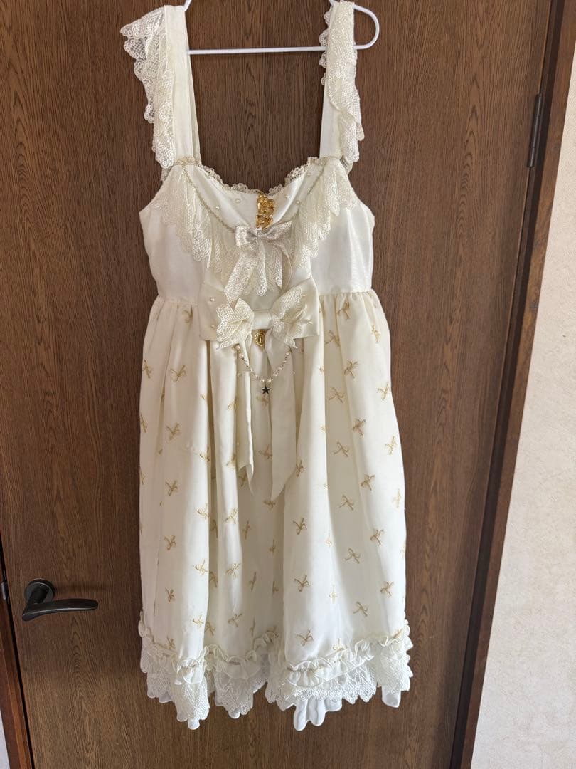 BABY,/Fluffy Dream Ribbonジャンパースカート ヘドレ付き - メルカリ