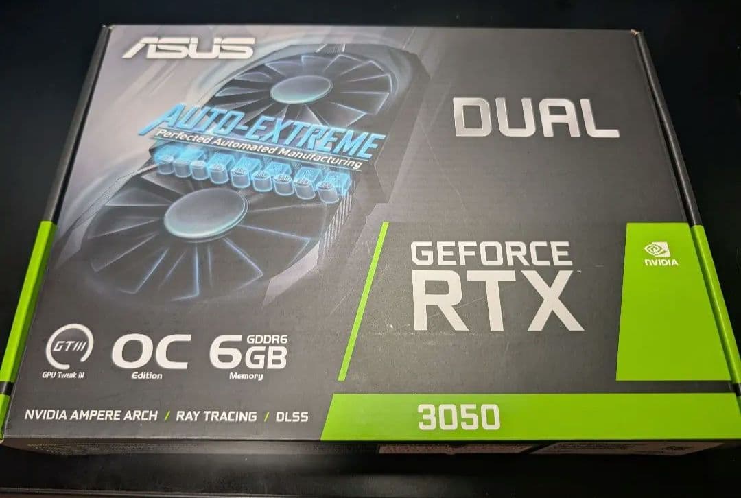 グラフィックボード・グラボ・ビデオカード ASUS DUAL-RTX3050-O6G GEFORCE RTX3050 6G ASUS Dual GeForce RTX™ 3050 OC Edition 6GB GDDR6
