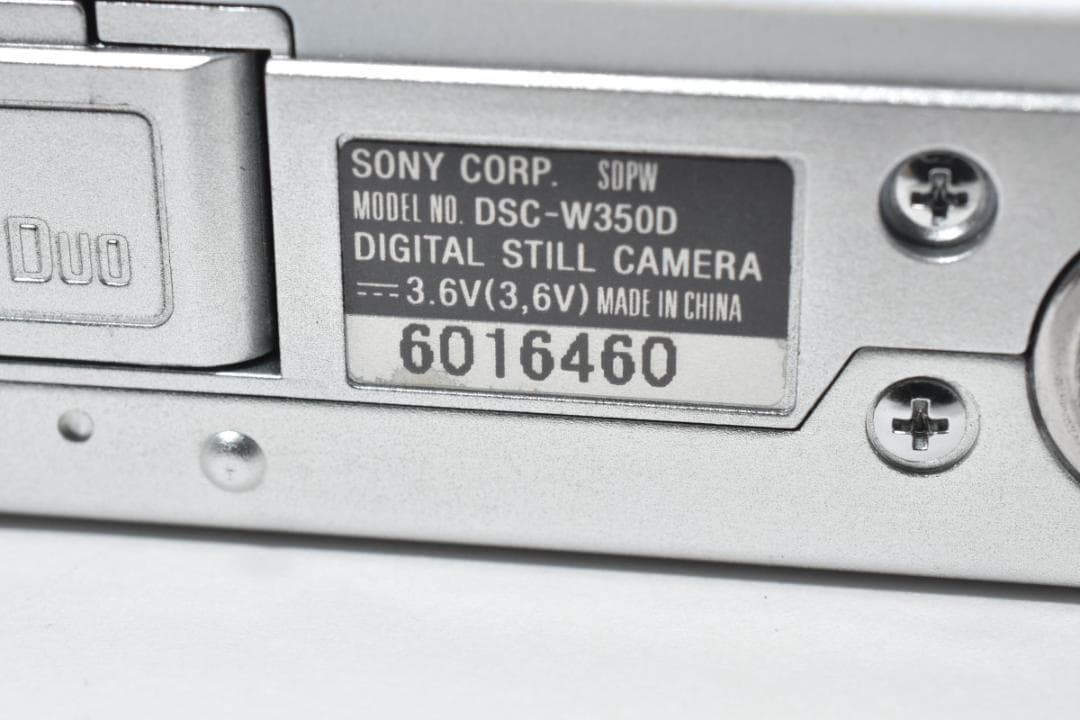 《 美品・希少色 》 ソニー　SONY Cyber-shot DSC-W350D