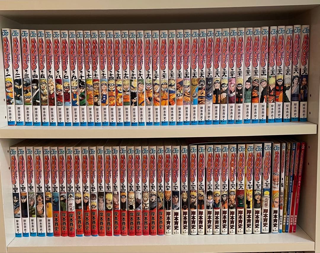 【美品】NARUTO 全巻＋収納ボックス＋α✴︎値下げしました 楽天市場】[新品][全巻収納ダンボール本棚付]ナルト NARUTO (1-72巻