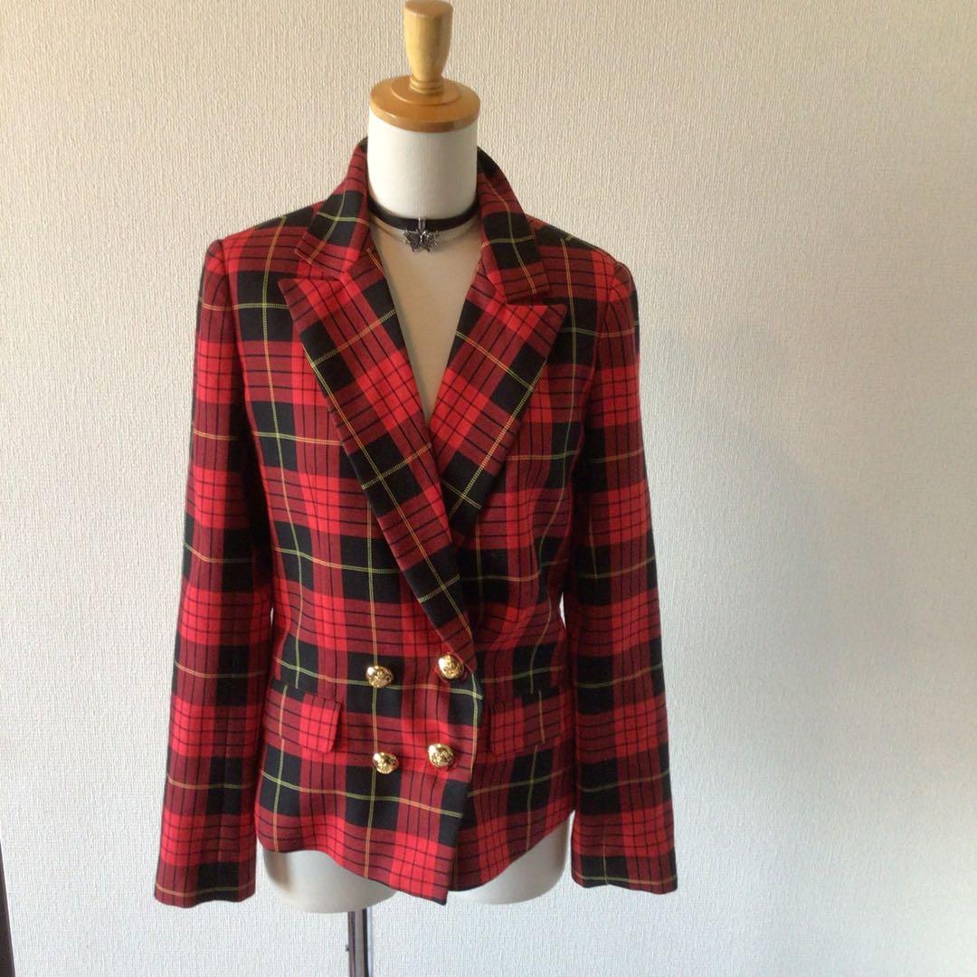 y2k 赤タータンチェックセットアップ グランジフェアリー NANA 原宿00s