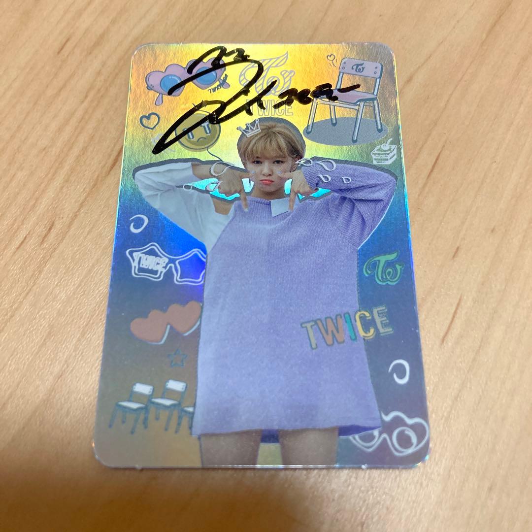 TWICE サイン　ジョンヨン　トレカ　TT Yahoo!オークション - TWICE 直筆サイン公式フォトカード 【ジョンヨン