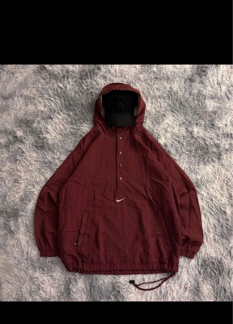 荒*様 90s NIKE ナイロンジャケット　アノラックナイロン　銀タグ　短丈 90s NIKE ナイロンジャケット 短丈 銀タグ アノラックパーカー - メルカリ