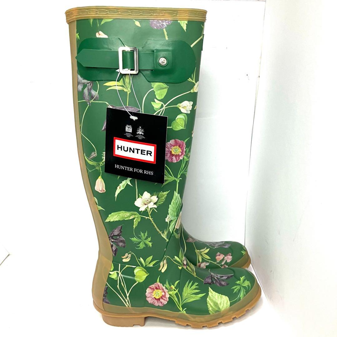 HUNTER ハンター レインブーツ 花柄 RHSコラボ レディース 未使用品