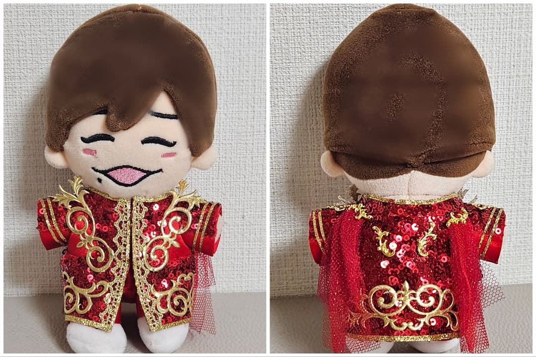 ！即購入可！　ぬい　衣装　なにわ　赤 ちびぬい なにわ男子「TheAnswer赤衣装」【オーダーページ】の通販 by