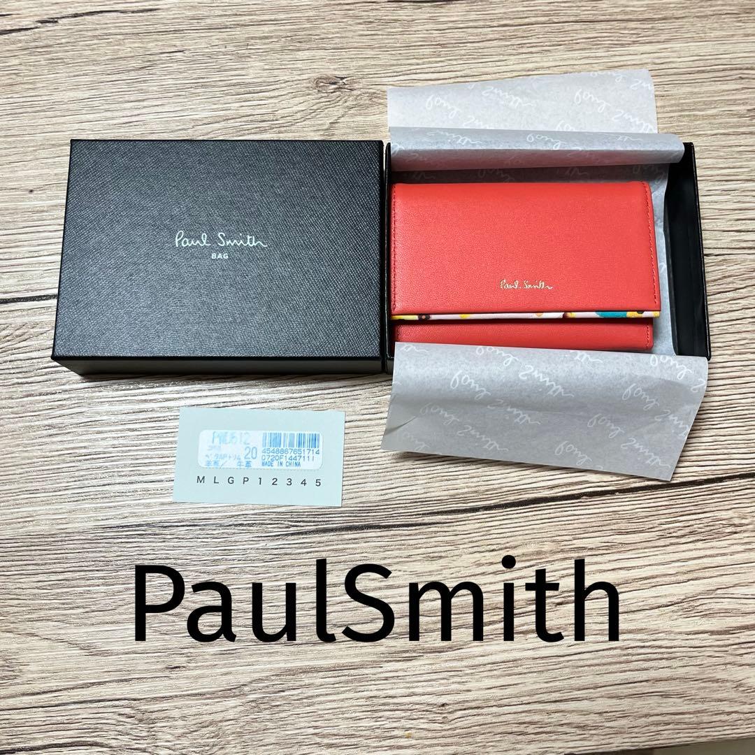 ポールスミス Paul Smith 名刺入れ レッド 箱付き　花柄 楽天市場】ポールスミス 名刺入れ カードケース 赤(レッド) Paul Smith