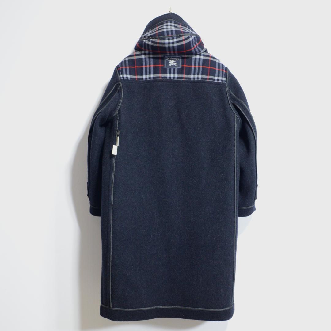 超貴重極上品 バーバリー ムーアブルック ダッフルコート ネイビー M