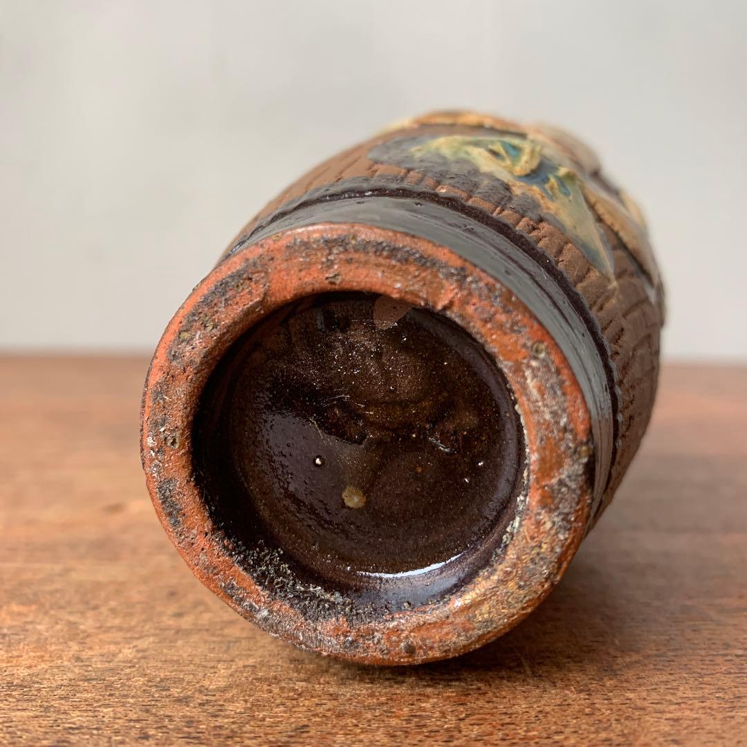 琉球古典焼 壺屋焼 やちむん 沖縄 骨董 古作 飛鉋 作家物 職人 小橋川