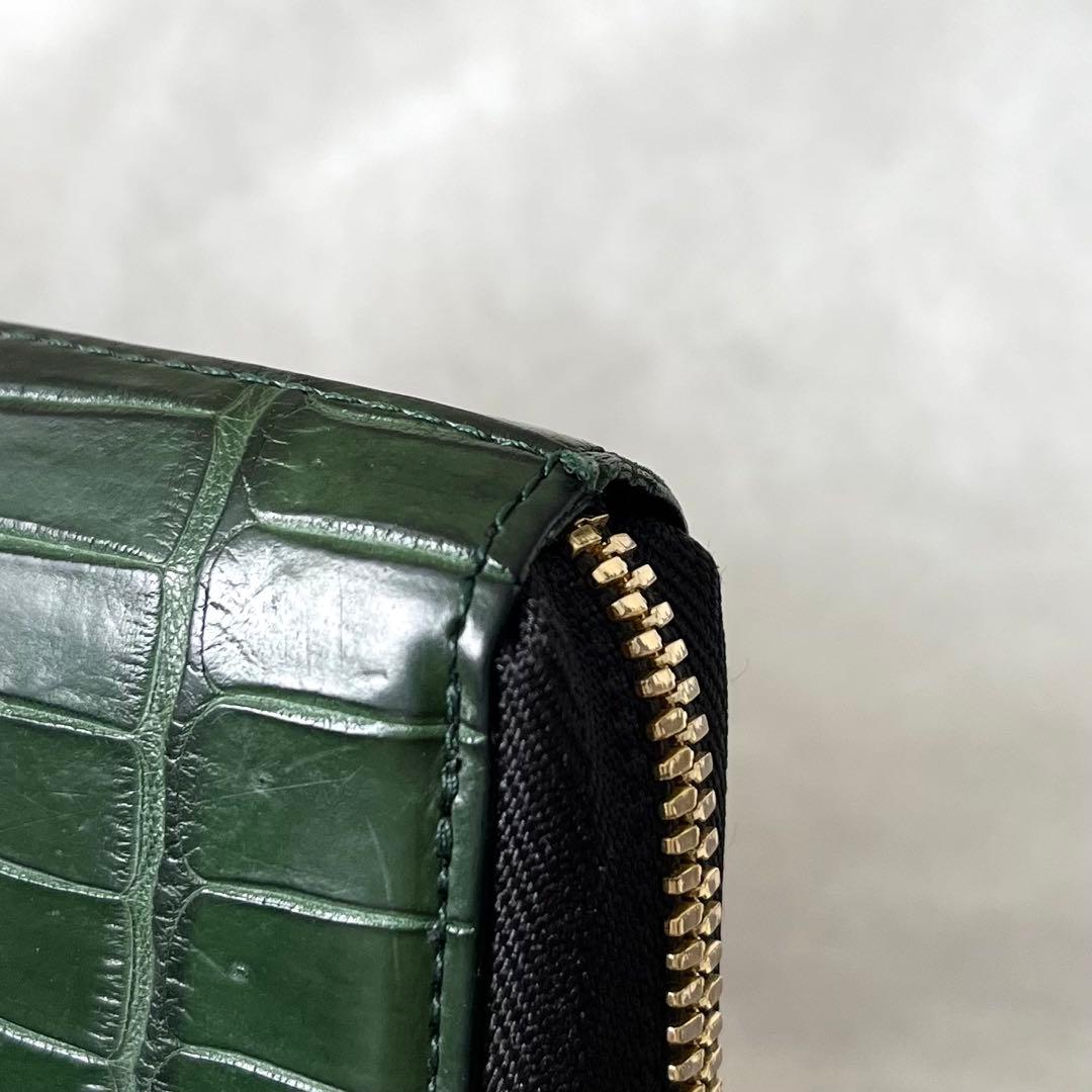 池田工芸 80周年記念 ティラノ クロコダイル 長財布 王者の緑 - メルカリ