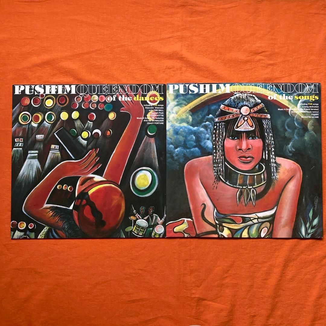 LP盤 PUSHIM 2枚 PUSHIM レコード 2枚 レゲエ PUSHIM 4枚 LP盤 PUSHIM -