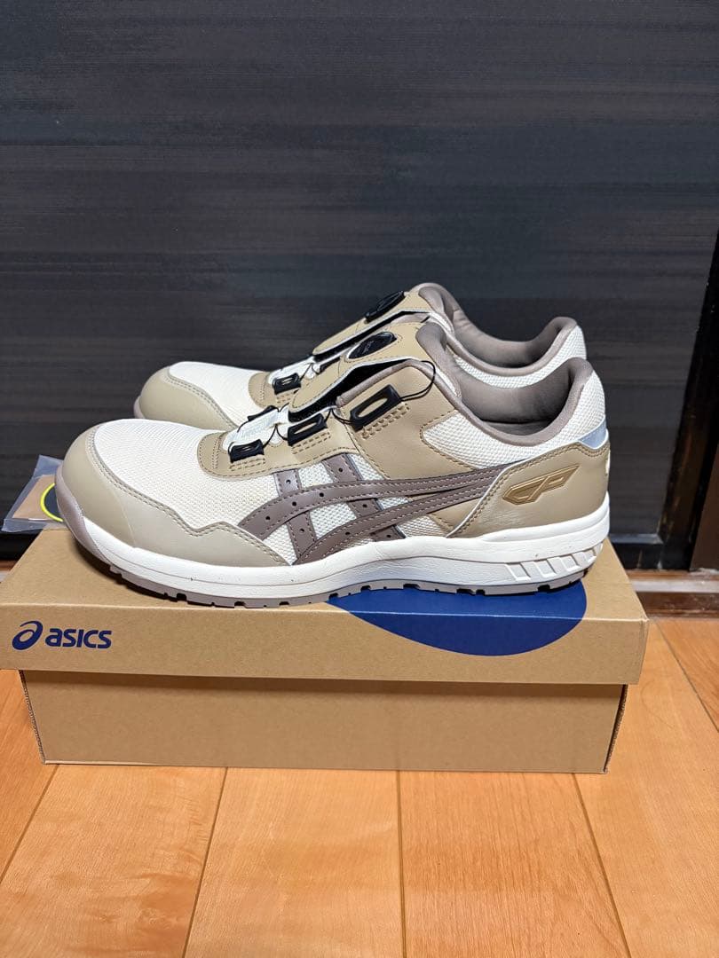 アシックス CP209 安全靴 25ss限定 クリーム トープグレー 27cm - メルカリ