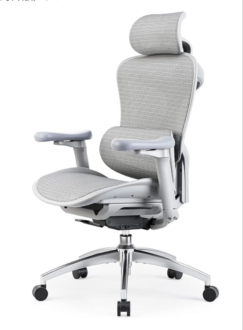 グレー メッシュ デスクチェア 3Dヘッドレスト ✨値下がりました￼ グレー メッシュ デスクチェア 3Dヘッドレスト ✨値下がりました￼