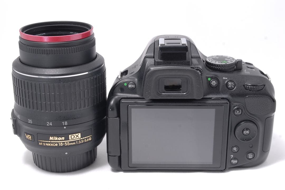 美品✨Nikon D5200 手ぶれ補正レンズ✨自撮り＆スマホ転送OK！バッグ付