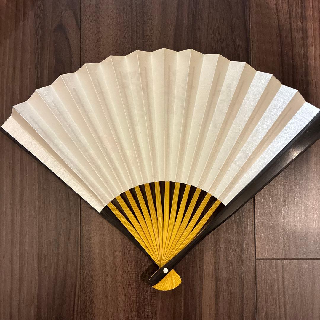 茶道具 表千家 而妙斎筆 寿扇 「鶯語吟」