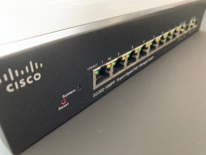 その他 CISCO SYSTEMS SG300-10MPP-JP Cisco SG300-10MPP 8-Port GIGE Max PoE+ Switch - SG300-10MPP-K9-NA
