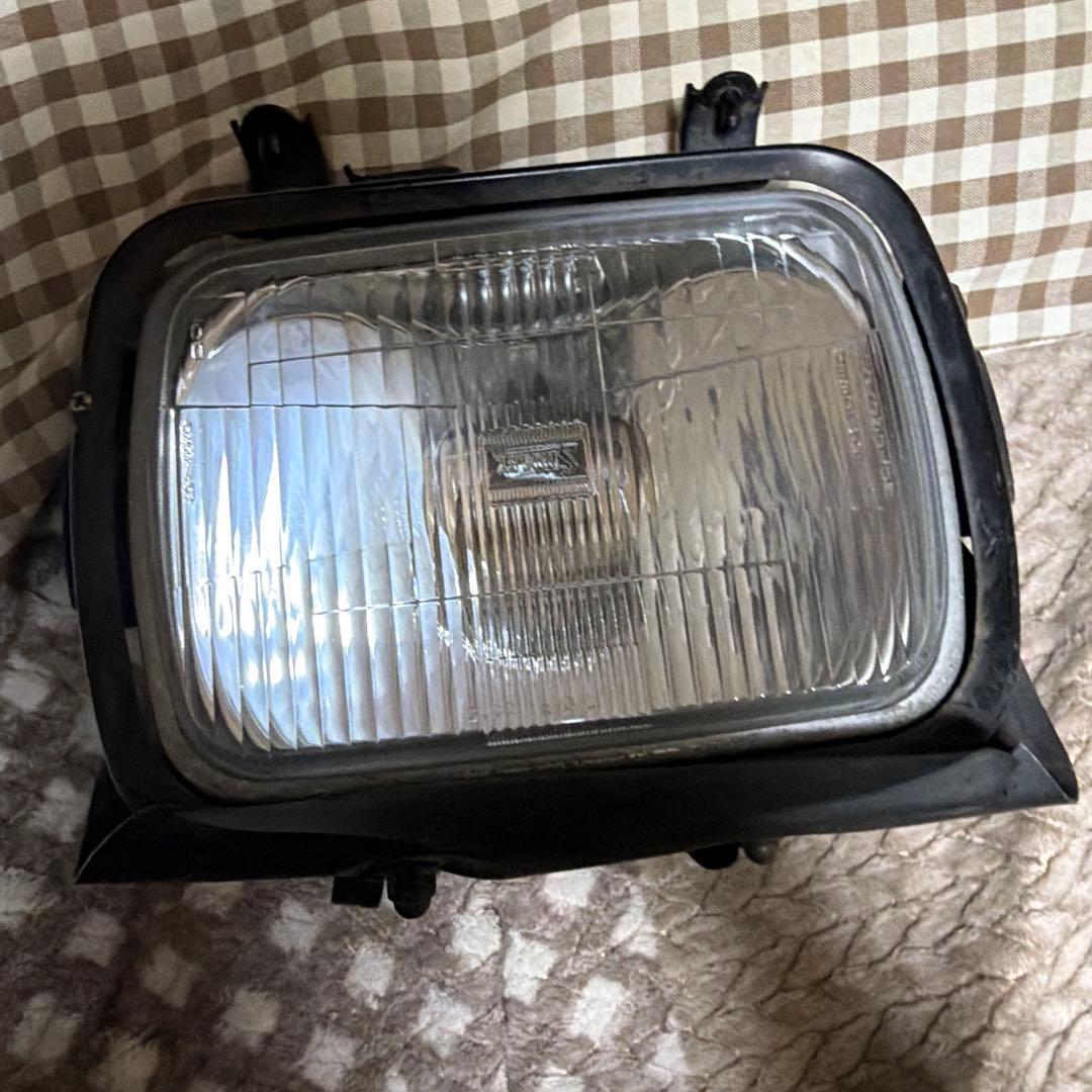 zrx400角目ヘッドライト クリアステー付き Amazon | 角型 ヘッドライト H4 LEDバルブ付き 角目 ゼファー400