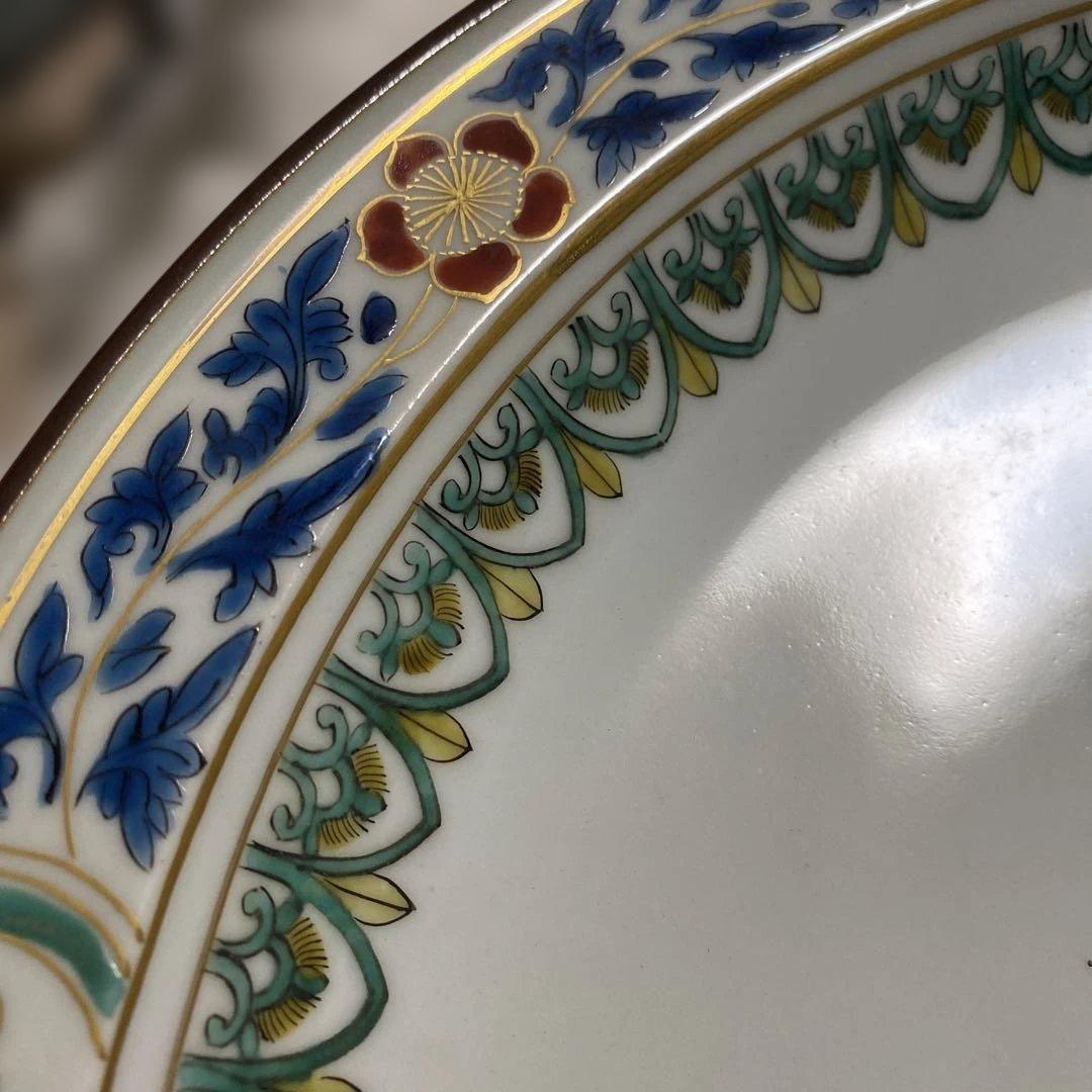 金彩鳥紋 平鉢 九谷 北山雲平氏作 37㎝ 共箱入 - メルカリ