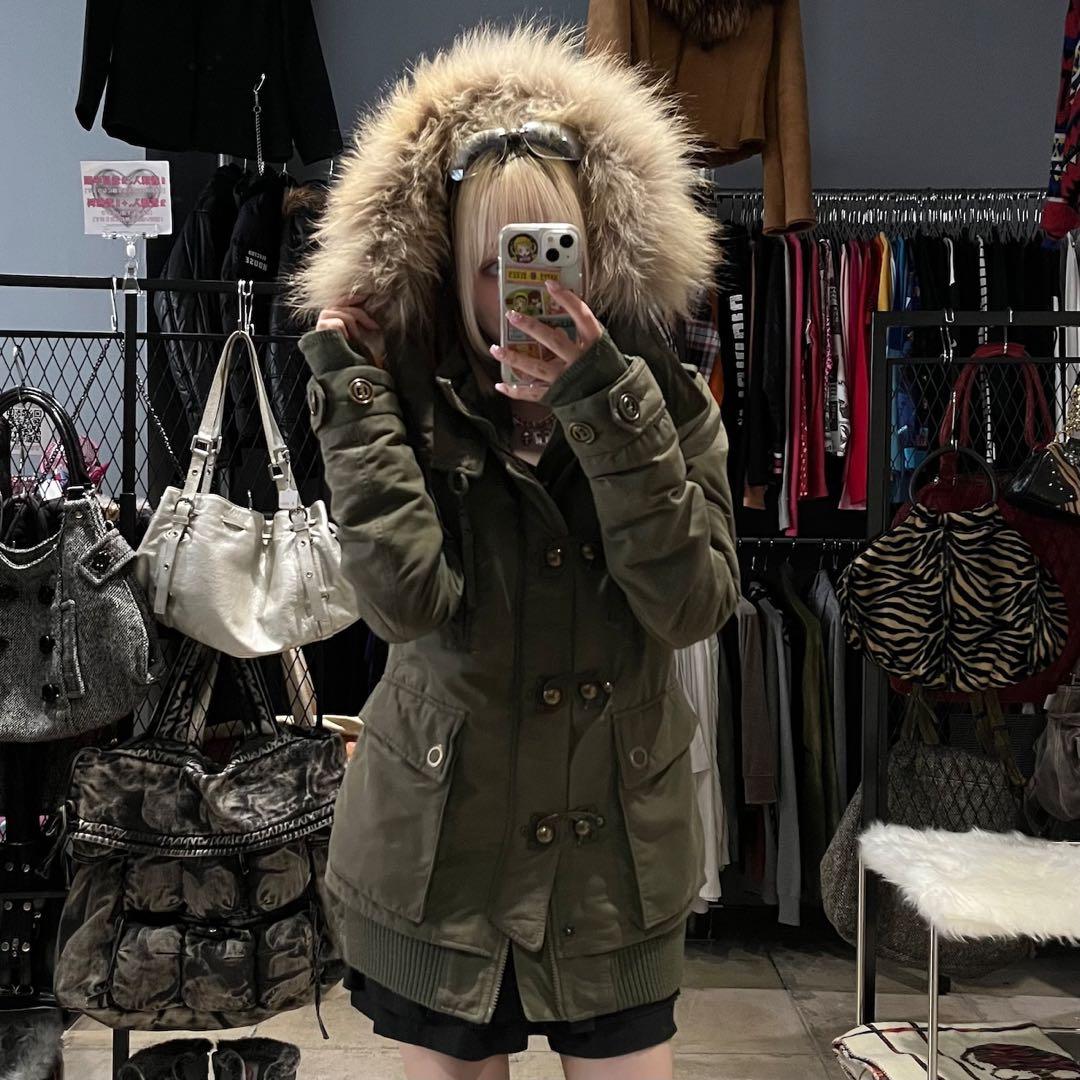 極美品 SLY スライ 2012年 N3B モッズコート カーキ Y2Kグランジ