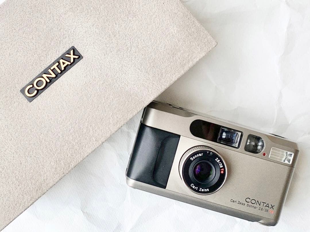 完動品】CONTAX T2 チタンシルバー 動作確認済完動品 Contax T2 動作