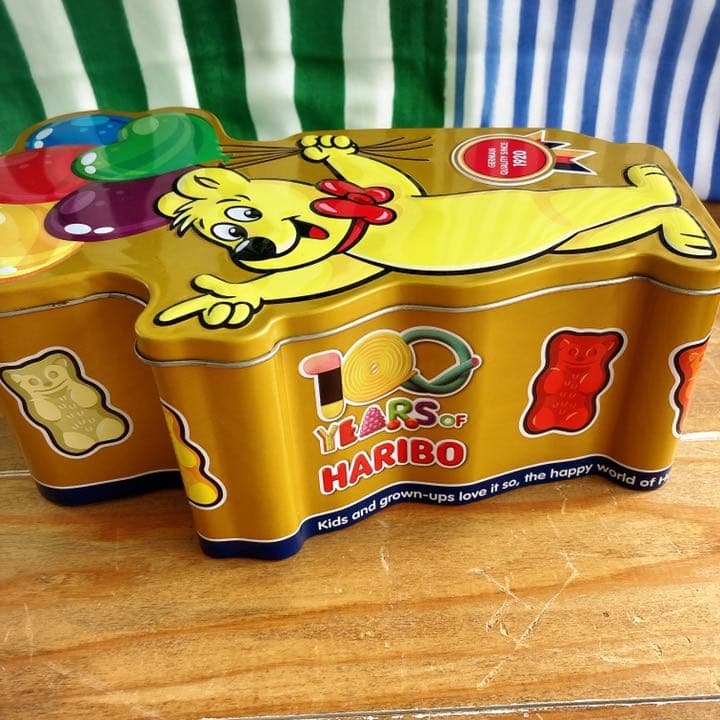 ハリボー 100周年記念ゴールドベア缶 HARIBO 缶のみ - メルカリ