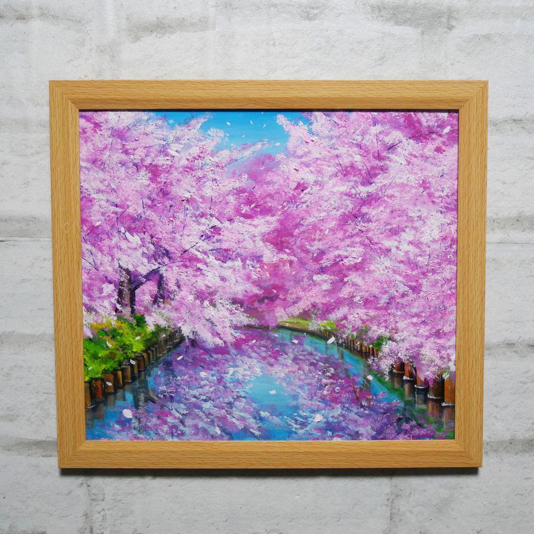 油絵 油彩 油彩画 絵画 絵【さくらロード】 油絵 油彩 油彩画 絵画 絵【桜ロード】 絵画 HR 通販 17538808