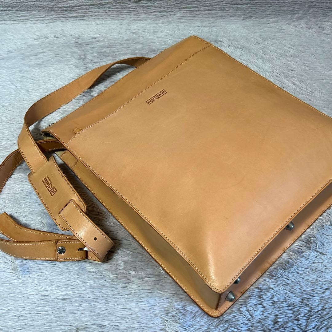 BREE ブリー ネイチャーシリーズ ヌメ革ショルダーバッグ プラド 訳有