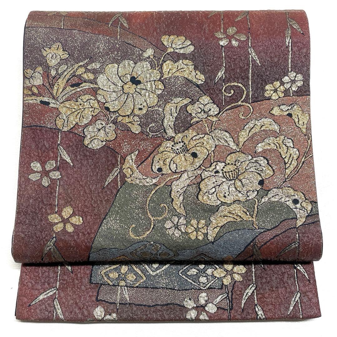 専用 V7346 ○高級 正絹 辻ヶ花 六通 袋帯 - メルカリ