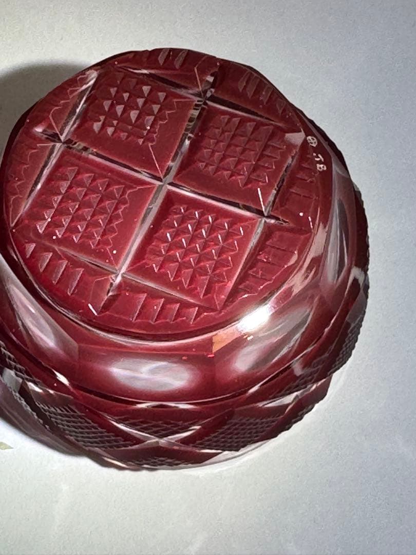 薩摩切子復元島津 赤 ミニ猪口 N0007 最終値段 - メルカリ