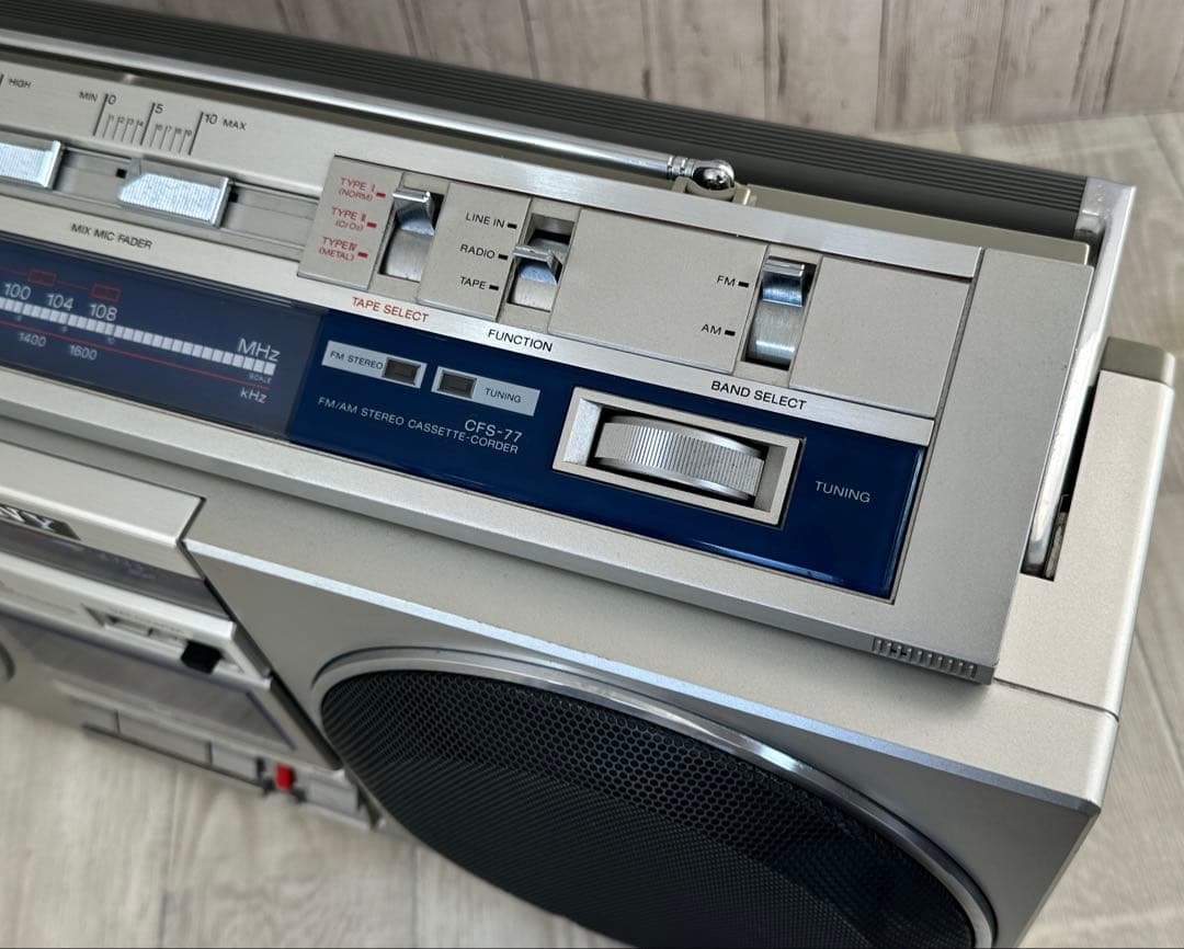 動作品・Bluetooth 付き SONY ソニー ラジカセ CFS-77ラジオ - メルカリ