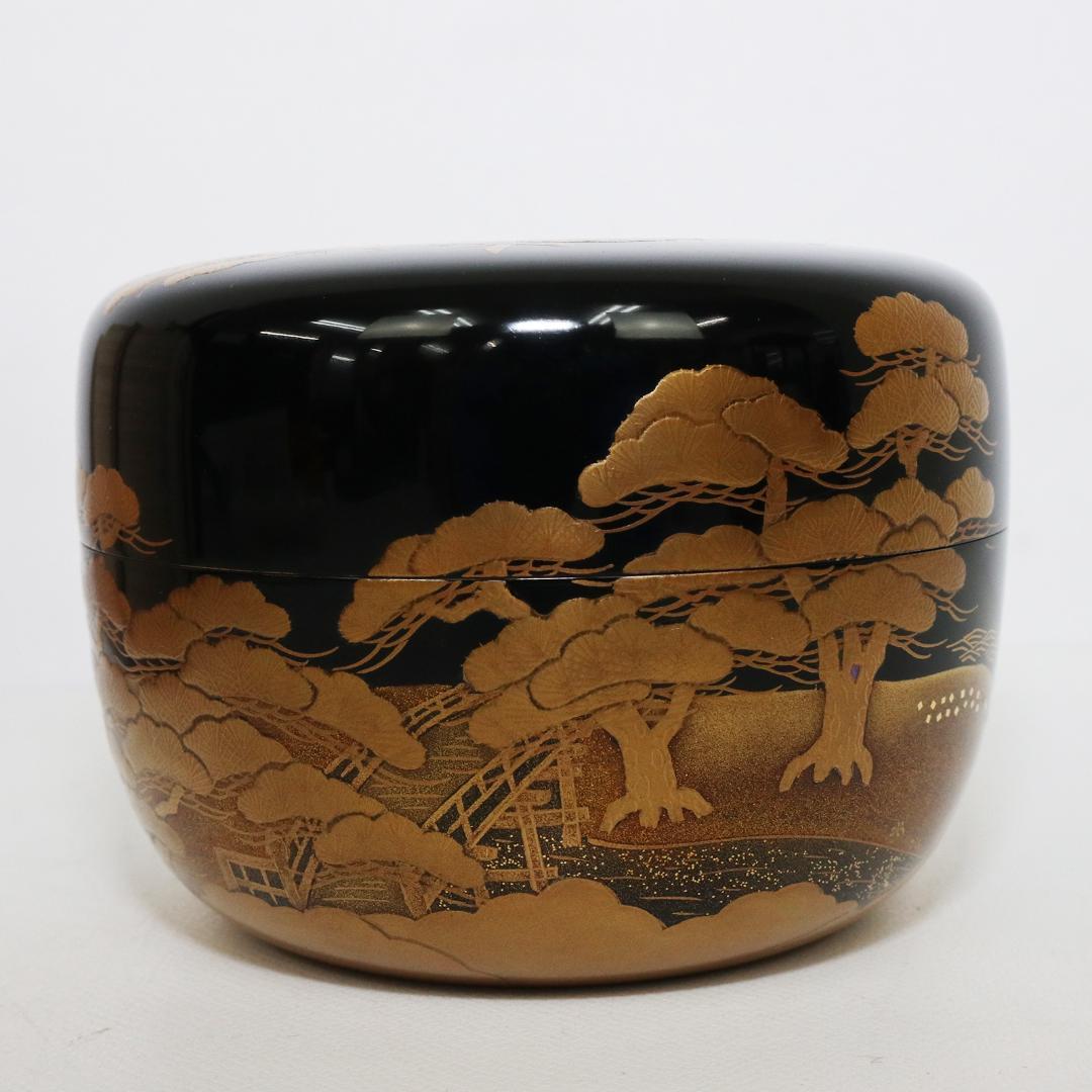輪島塗 住吉 蒔絵 平棗 新出光峯 共箱 - メルカリ