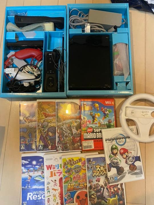超豪華✨任天堂マリオカート　ドラゴンクエスト　wii本体一式セット　大乱闘セット 楽天市場】【ソフトプレゼント企画！】Wii 本体 マリオカート セット