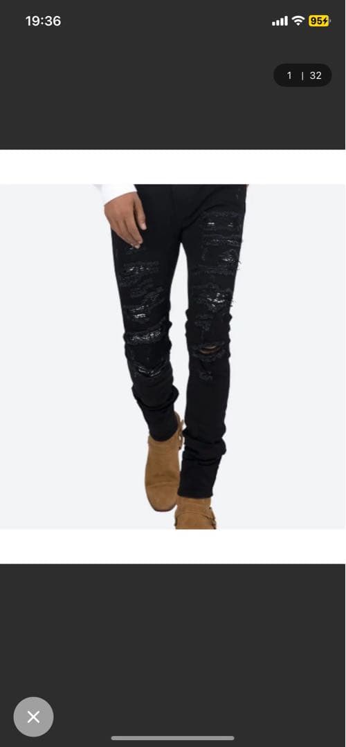 ダメージ加工 ブラック スキニーデニム 楽天市場】メンズ ダメージ スキニー デニム ジーンズ ストレッチ 裾