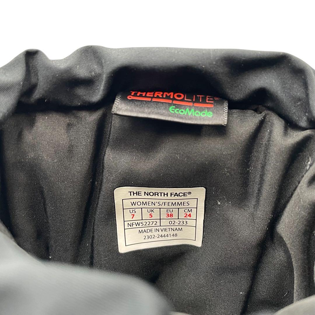 《未使用級》ノースフェイス ヌプシ スノー ブーツ 防水加工 黒系 24.0cm