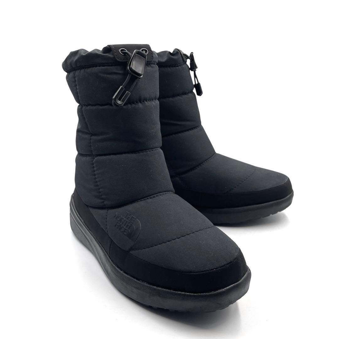 《未使用級》ノースフェイス ヌプシ スノー ブーツ 防水加工 黒系 24.0cm