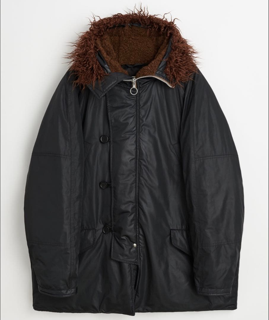 ジャケット・アウター SNORKLE PARKA 44 our legacy Our Legacy - Snorkle Parka Black Wax Mirage Tech