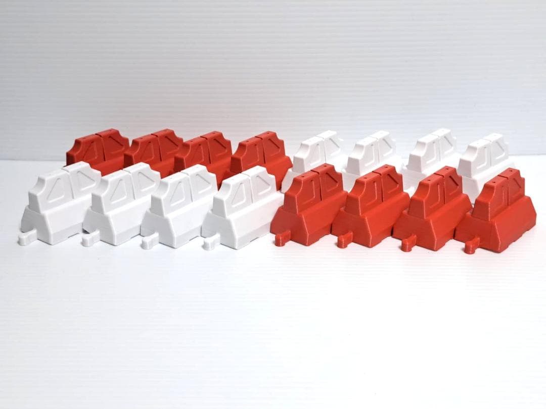 赤白バリケード　1/10RCサイズ　16個セット　WRC風　パイロン　ジオラマ Amazon.co.jp: 1/10 ラジコン用 道路保安バリケード 4個セット出品