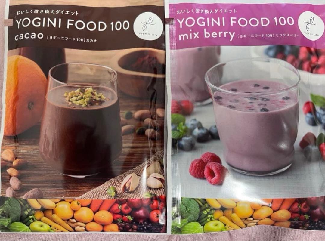 値下げ！ ヨギーニフード100 ミックスベリー・カカオ 12袋セット