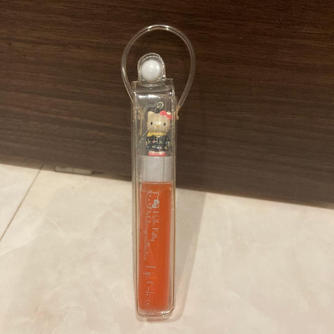 レトロ《2002年 ハローキティ リップグロス》当時物 コスメ☆オレンジ
