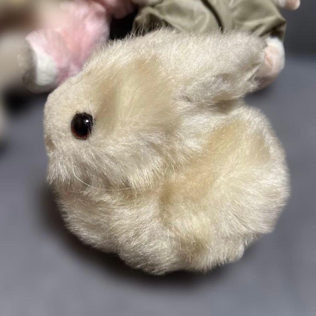 昭和レトロ ぬいぐるみ4点 うさぎさん2匹/ぶたさん/おさるさん - メルカリ