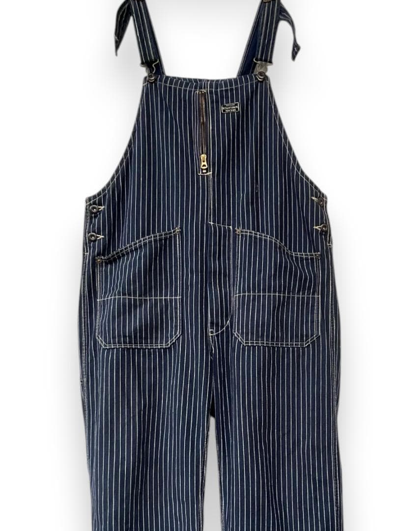 Schott オールドヒッコリー オーバーオール インディゴ L - メルカリ