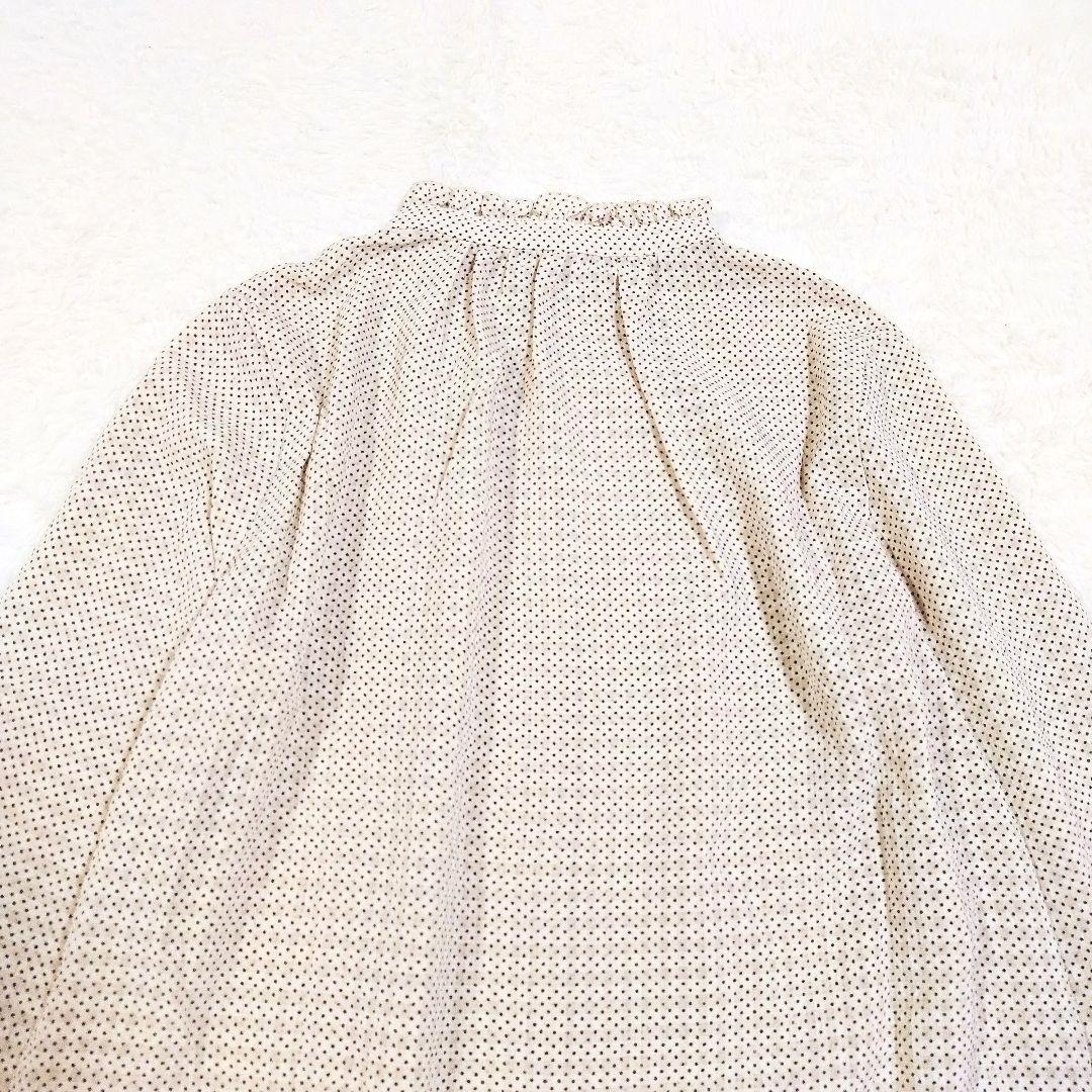 イエナラブクール ドット柄 フリル サッカー ブラウス 近年モデル 日本