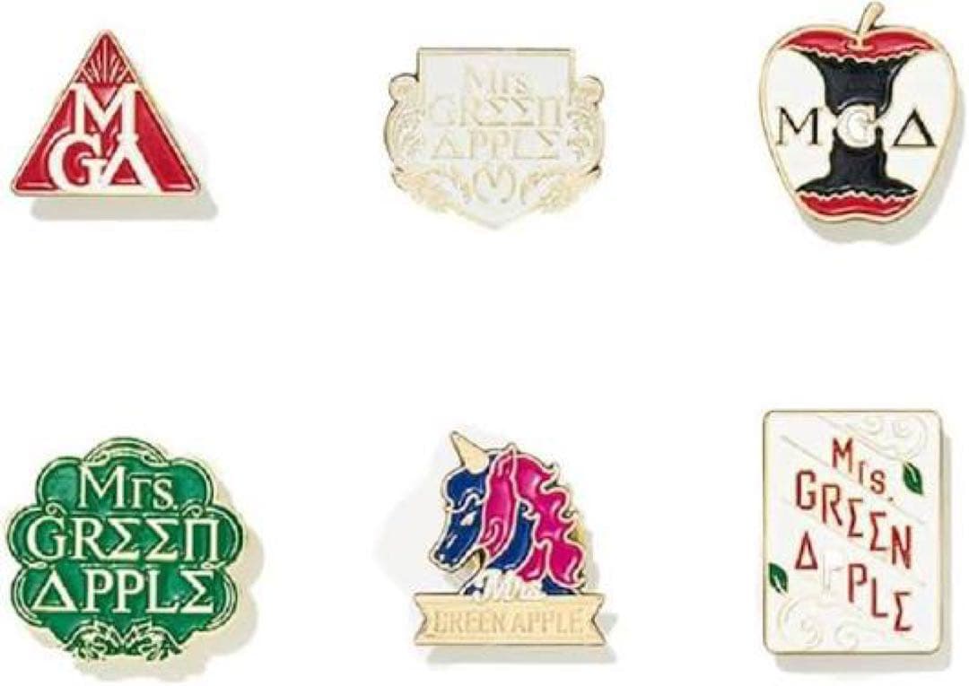 Mrs. GREEN APPLE エデンの園 ピンバッジ コンプリートセット Amazon | Mrs. GREEN APPLE エデンの園 ピンバッジ全6種コンプリート