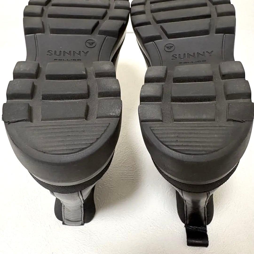 美品✨】ペリーコサニー サイドゴアブーツ ブラック パテントレザー